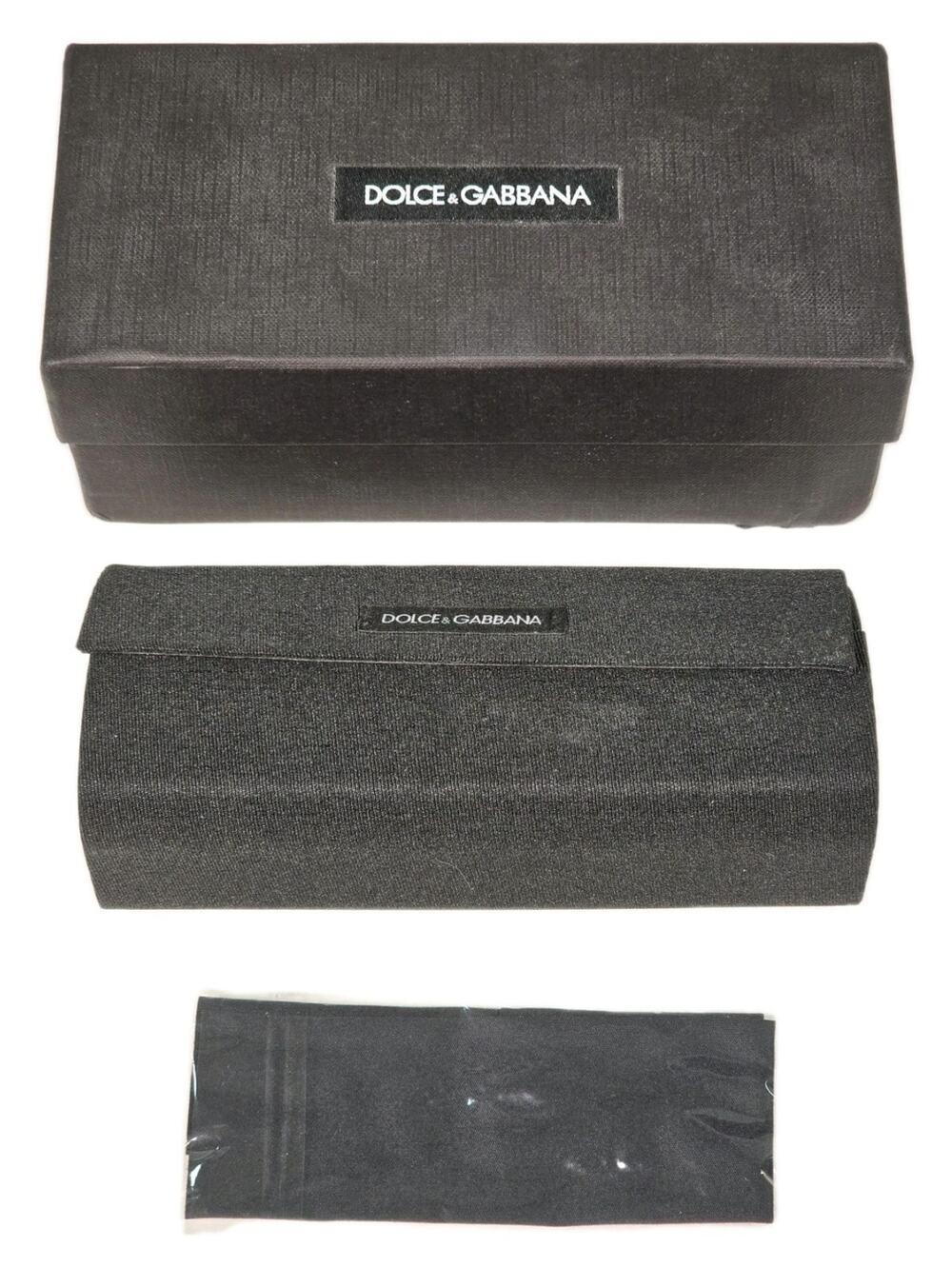DOLCE & GABBANA Eyeglasses Case With Outer Box & Cleaning Cloth